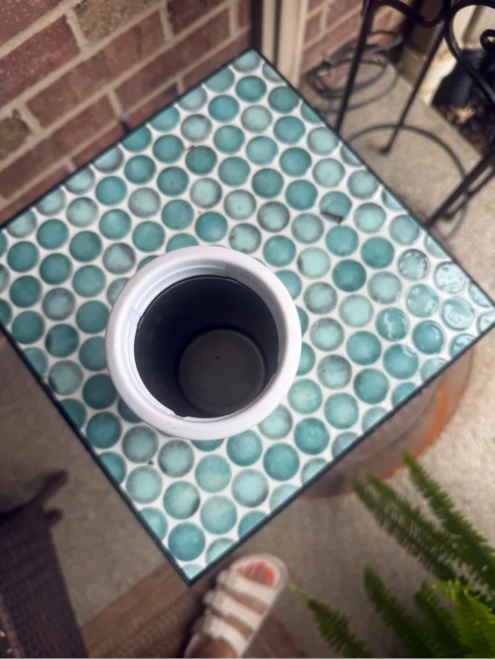 White Sunflower Slim Can Cooler - Insulated Floral Beverage Holder..12 OZ